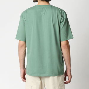 Camisetas Casuales de Algodón para Hombre, Estilo Sólido, Corte Ajustado, Transpirables, de Secado Rápido, con Estampado, Manga Corta, Precio al por Mayor, OEM - Product Image 2