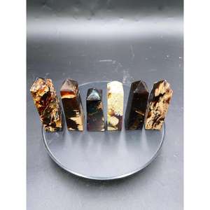 Torre de Ámbar Natural Indonesio de 7.5-9 cm, Cristal Pulido Suelto para Joyería, Manualidades y Decoración - Product Image 2