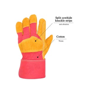 Gants de travail en cuir antidérapants durables, nouveau style, avec protection antidérapante, prix raisonnable, fabrication - Product Image 3