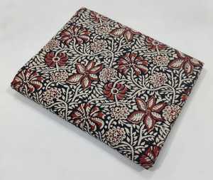 Tissu imprimé à la main de Jaipur, tissu en coton imprimé à la main, tissu indien fait main pour robes, fournisseur de tissus en coton en gros - Product Image 1