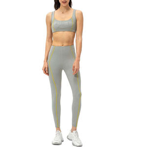 Conjunto de Yoga de 2 Piezas Ecológico y Agradable al Tacto para Mujer, Bra Deportivo y Leggings de Cintura Alta, Ropa Deportiva - Product Image 4
