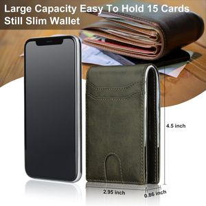 Portafoglio Sottile Intelligente Furid con RFID, Tasca Frontale Pop-up e Finestra per Documenti, Porta Carte da Uomo, Regalo per Marito, Confezionato - Product Image 3