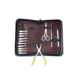 Kit d'outils professionnels haut de gamme pour extensions de cheveux – Pinces, outils à boucles, ciseaux et pinces personnalisables pour salon et usage domestique - Product Image 2