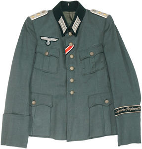 Tunique et pantalon en tissu de laine vert unisexe, uniforme tactique allemand gris champêtre avec service OEM et logo, style formel ACU - Product Image 4