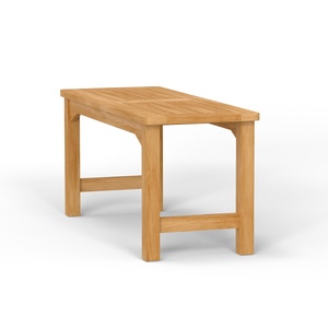 Solid Teak Backless <b>Bench</b> Outdoor Garden <b>Bench</b> Patio Wooden <b>Bench</b> Durable - Product Image 2