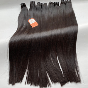 Extensions de cheveux naturels en trame brute, couleur naturelle, lisses, 100% cheveux humains vietnamiens, haute qualité, vente en gros, usine - Product Image 1
