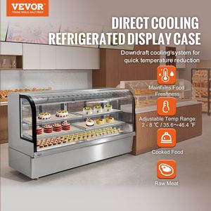 Vitrina Refrigerada Comercial Grande de 32 Pies Cúbicos/901L con Iluminación LED, Exhibidor de Pastelería de 4 Niveles para Panadería y Supermercado - Product Image 2