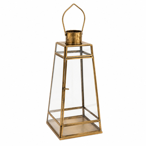 Vintage Brass <b>Lantern</b> Gold Metal Candle Holder Hexagonal Tabletop Hanging <b>Lamp</b> for Indoor Outdoor Home Decor & Wedding Events - Product Image 5