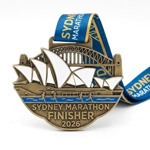 Medalla de Finalista de Maratón Personalizada por el Fabricante, Esmalte Suave de Tokio, Impresión UV, Chapada en Oro - Product Image 6