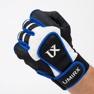 Gants de frappe de baseball personnalisés en cuir avec paume antidérapante, fermeture auto-agrippante, pour entraînement, adultes et jeunes, usage sportif - Product Image 4