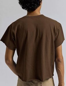 Camiseta Oversize Corta y Holgada para Hombre, Estilo Urbano Casual de Verano, Manga Corta de Algodón, Venta al por Mayor para Proveedores - Product Image 2