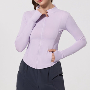 Most Trendy <b>Workout</b> <b>Jacket</b> High Stretch Activewear Top with Full Zipper Stand Collar Yoga <b>Jacket</b> Top for Running and Training - Product Image 6