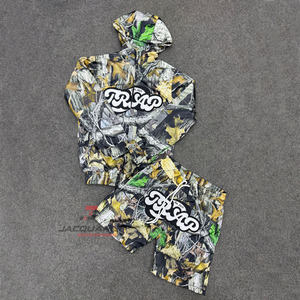 Wholesale Summer Streetwear Nylon shorts Set windbreaker <b>Camo</b> tracksuits Long Sleeve Street wear Suit with Sublimation - Product Image 1