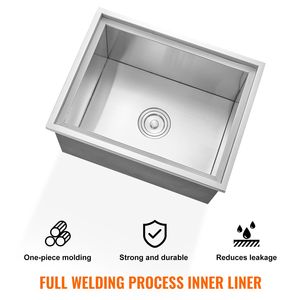 Contenitore per Ghiaccio Commerciale in Acciaio Inox da 40 Qt, 22"L X 17"W X 12"H, per Cucina Esterna e Presentazioni - Product Image 4