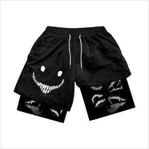 Wholesale <b>Men's</b> Performance Breathable Quick-Dry <b>Compression</b> <b>Shorts</b> 100% Polyester Drawstring Closure Stretch Training <b>Shorts</b> - Product Image 1