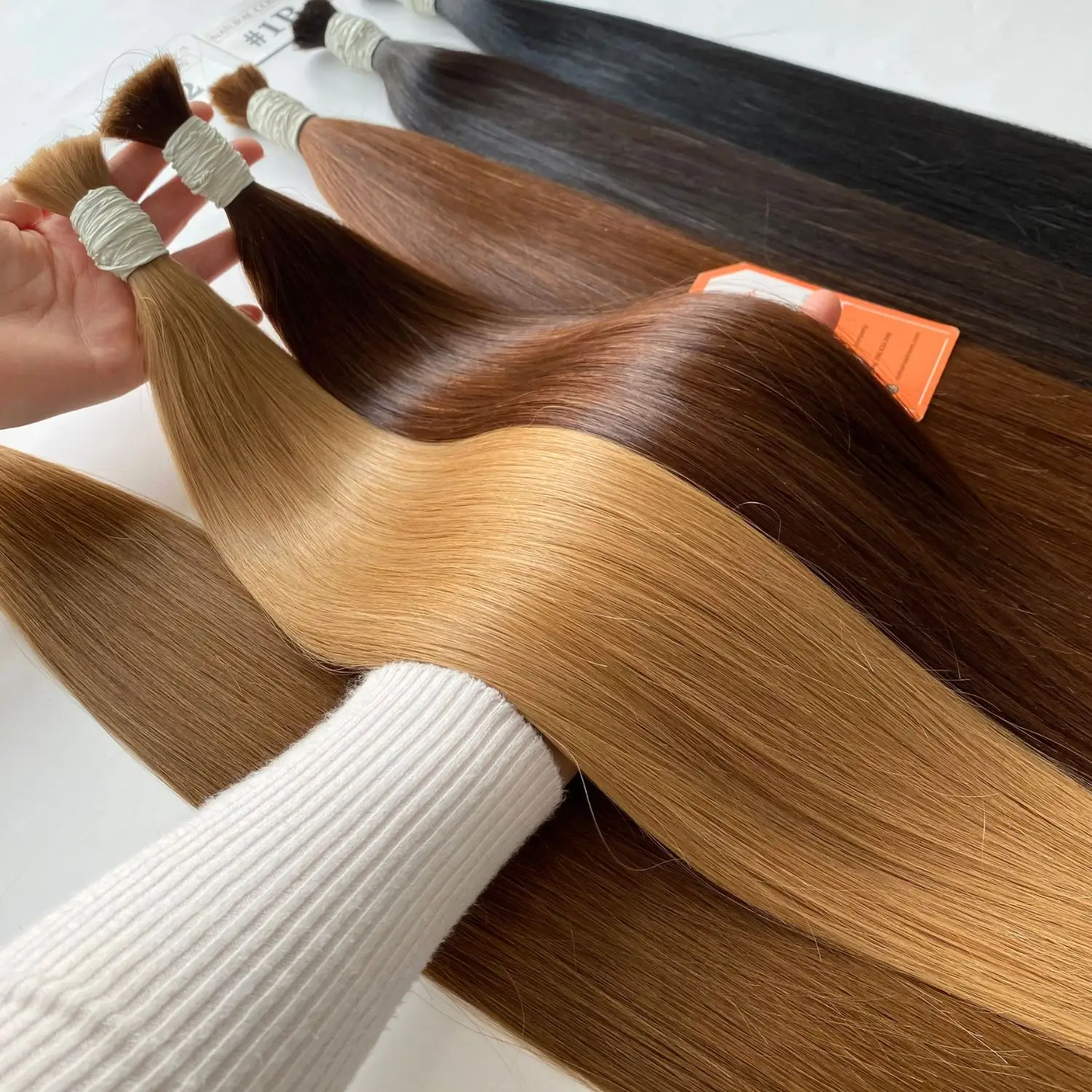 Best Quality Human Hair Extensions Bulk Straight Color Hot Trend Color Human Hair Extensions Raw Vietnamese