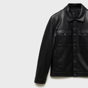 Veste d'hiver pour homme de qualité supérieure au meilleur prix, en cuir véritable, coupe-vent, imperméable, teinte unie, toutes tailles disponibles - Product Image 3
