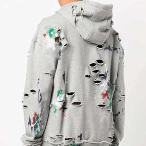 Sweat à capuche unisexe en molleton vieilli de haute qualité, mélange de coton, style vintage streetwear, basiques d'hiver, impression numérique - Product Image 5