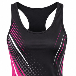<b>Top</b> Quality New Custom Design Women's Knitted Tank <b>Top</b> Breathable Eco-Friendly Short <b>Sleeve</b> Casual Crew Neck - Product Image 4