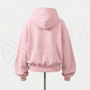Sweat-shirt à capuche basique pour femme avec poche avant, respirant, décontracté, style streetwear, personnalisable en couleur, vente en gros - Product Image 2