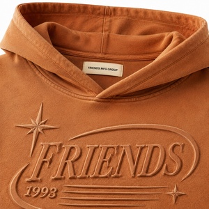 Sudadera con capucha de alta calidad, gruesa, 100% algodón, con logotipo y diseño personalizados, sudaderas con capucha lisas para hombre - Product Image 2