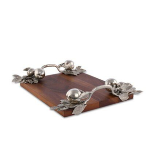 Handmade Sheesham Wood Serving Tray With <b>Copper</b> Walnut Designer Handles Decorative Home Decor & Restaurant Catering Equipment - Product Image 2