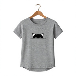 T-shirt pour femme en coton tricoté de haute qualité avec élasthanne et silicone, col rond, coupe ajustée, broderie, étiquette personnalisée et applications imprimées - Product Image 5