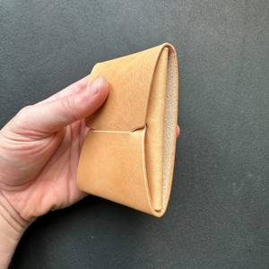 Portefeuille en cuir anti-RFID sans couture, fin, minimaliste, fait main, porte-cartes pour homme LSW-0039 - Product Image 3