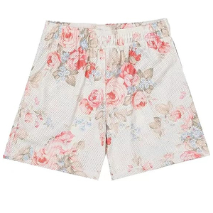 กางเกงขาสั้นออกกำลังกายลายพรางแบบกำหนดเองสำหรับผู้ชาย พิมพ์ลายโลโก้ด้วยเทคนิค Sublimation ผ้าฝ้ายเนื้อหนา กางเกงวิ่งมีเชือกผูก เอวสม็อค ชุดกีฬาฟิตเนส - Product Image 2