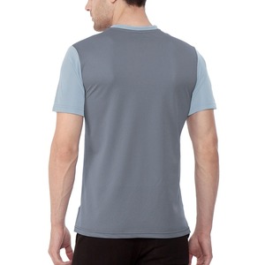 เสื้อยืดคอกลมแขนสั้นผู้ชาย สีฟ้าอ่อน ทรงปกติ ผ้าถักแห้งเร็ว 100% ผ้าฝ้าย สไตล์ลำลอง สีพื้น โลโก้ด้านหน้า - Product Image 2