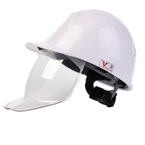 Casco DE SEGURIDAD DE Corea con protector facial y correa de barbilla arnés de 4 puntos casco de ABS - Product Image 4