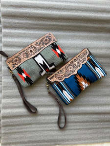 กระเป๋าคลัทช์หนังสไตล์ตะวันตก aztec สีน้ำตาลวินเทจกระเป๋าเครื่องมือหนังแท้ที่เป็นเอกลักษณ์ของ Aztec - Product Image 4