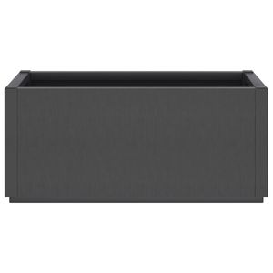 Jardinières et pots de fleurs standard en polypropylène gris foncé pour jardins extérieurs - Product Image 4