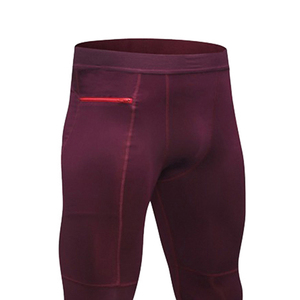 Leggings de compression pour hommes hautement extensibles avec poches latérales, pantalon de sport pour la gym, la remise en forme et l'entraînement - Product Image 4