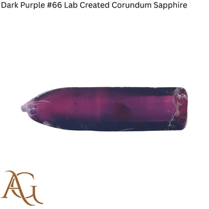 Dark Purple #66 Lab Grown Created Corundum Sapphire boules Synthetic Flame Fusion Created Simulated gem cutting lapidary - Product Image 3