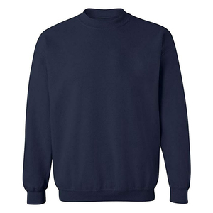 เสื้อสเวตเชิ้ตคอกลมสีน้ำเงินกรมท่าสำหรับผู้ชาย ทรงปกติ แขนยาว สีพื้น ผ้าถักลำลอง 100% ผ้าฝ้าย เหมาะสำหรับใส่ในฤดูใบไม้ร่วง - Product Image 1