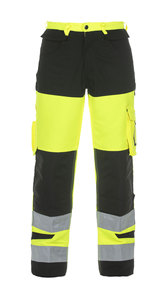 Two Tone Hi-<b>Vis</b> Safety <b>Trousers</b> Reflective <b>High</b> Visibility <b>Work</b> Pants Custom Logo Industrial Workwear <b>Trousers</b> - Product Image 1