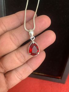 Collar de Plata de Primera Calidad con Circonita Roja, Estilo Alemán de Lujo, para Mujer, Joyería de Moda, Venta al por Mayor - Product Image 1