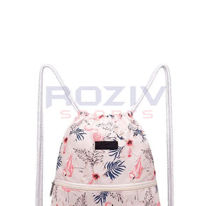 Sac à cordon personnalisé avec impression de logo, de haute qualité, écologique, imperméable, en polyester, sublimation, unisexe, sac à bandoulière - Product Image 6