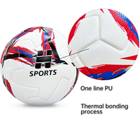 Smx Smx-007 Ballon de football mini 4 de haute qualité pour matchs, en cuir PU, avec vessie en butyl hybride Hyperseam et enroulement en nylon