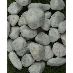 Galets blancs de Carrare 40-60mm - Sacs de 1000kg - Product Image 1
