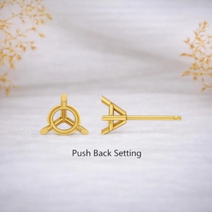 Boucles d'oreilles à visser en moissanite VVS de 3 mm à 10 mm |   Clous d'oreilles en argent sterling 925 de luxe avec diamants |   Bijoux Hip Hop classiques unisexes - Product Image 3