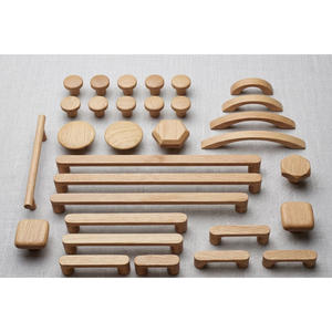 Elegant Natural Wood <b>Door</b> <b>Handles</b> Decorative Solid Wooden <b>Pulls</b> for Contemporary Home and Office Spaces - Product Image 1