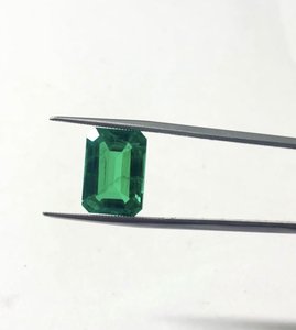 Émeraude colombienne de laboratoire, taille octogonale radiant, pierres précieuses en vrac en gros pour la fabrication de bijoux, boucles d'oreilles, colliers, 10x12mm - Product Image 4