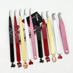 Pinzas para extensiones de pestañas con punta puntiaguda de 45 grados, probadas a mano, sostenibles, con etiqueta privada, para la creación de pestañas de alta calidad. - Product Image 6