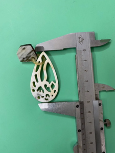 Pendientes de Cuerno de Búfalo Hechos a Mano FAIZA CRAFT, Diseño Clásico, Regalo de Moda para el Día de la Madre, Artesanía Natural de Uttar Pradesh - Product Image 6