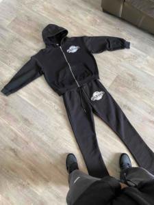 Fabricante de Chándales Holgados de Algodón de Alta Calidad con Lavado Ácido, Estilo Urbano, con Estampado y Bordado con Efecto Desgastado por el Sol para Hombre - Product Image 2