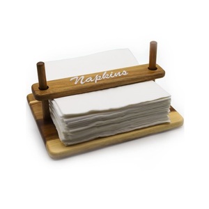 Moderno Soporte de Madera para Pañuelos con Diseño en X, Ecológico y Hecho a Mano, para Escritorio - Product Image 2