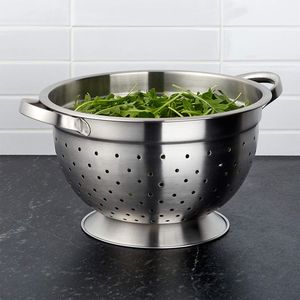Multipurpose Stainless Steel Drain Basket <b>Colander</b> For Rinsing Pasta Fruits Vegetables And Seafood In Kitchen - Product Image 2