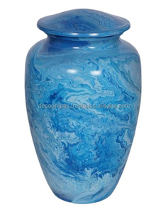 Urna de imagen Urna de cremación de metal decorativa antigua Premium Urna conmemorativa Durable con diseño pulido a precio al por mayor - Product Image 2